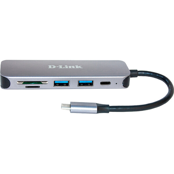 D-Link-5v1-USB-C-Hub-ctecka-karet-antracitovy