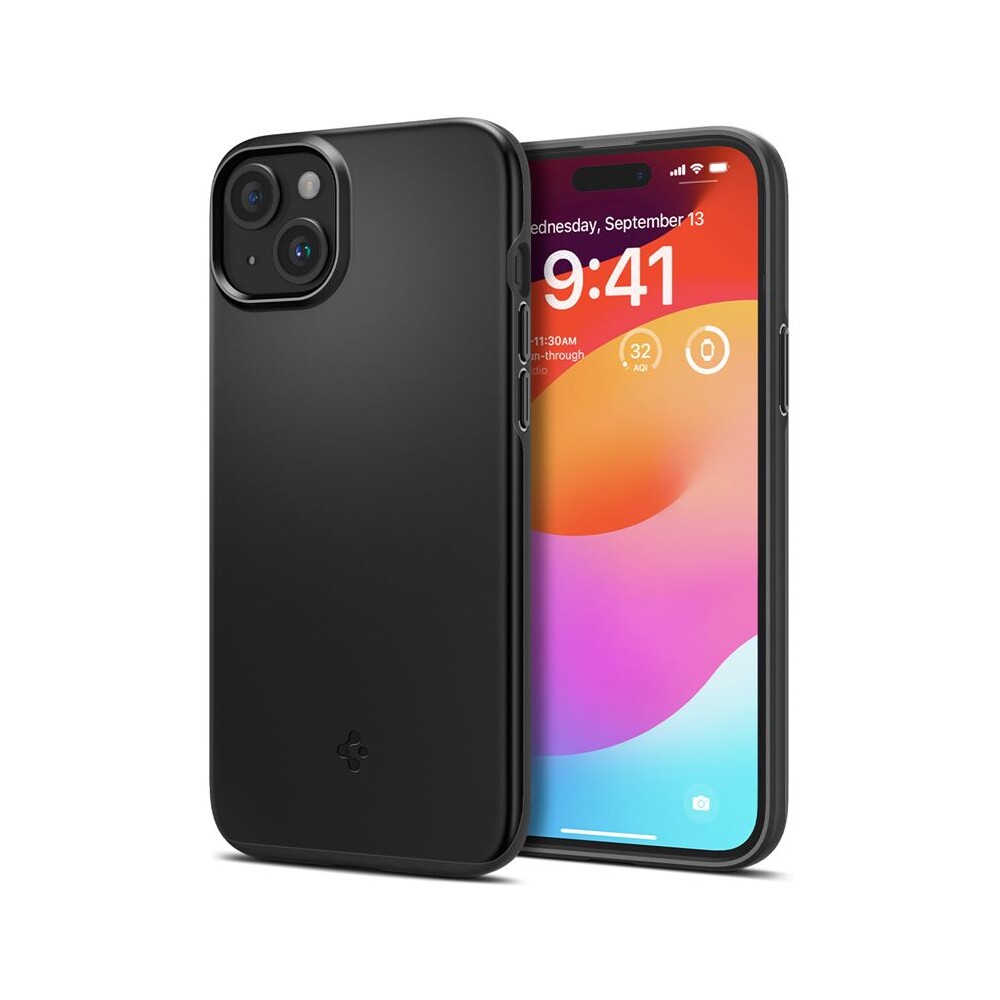 Spigen-Thin-Fit-kryt-iPhone-15-cerny