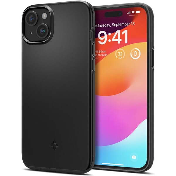 Spigen-Thin-Fit-kryt-iPhone-15-cerny