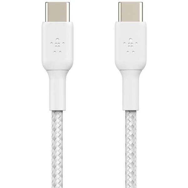 Belkin-BOOST-Charge-Braided-USB-C-USB-C-napajeci-kabel-60W-2m-bily