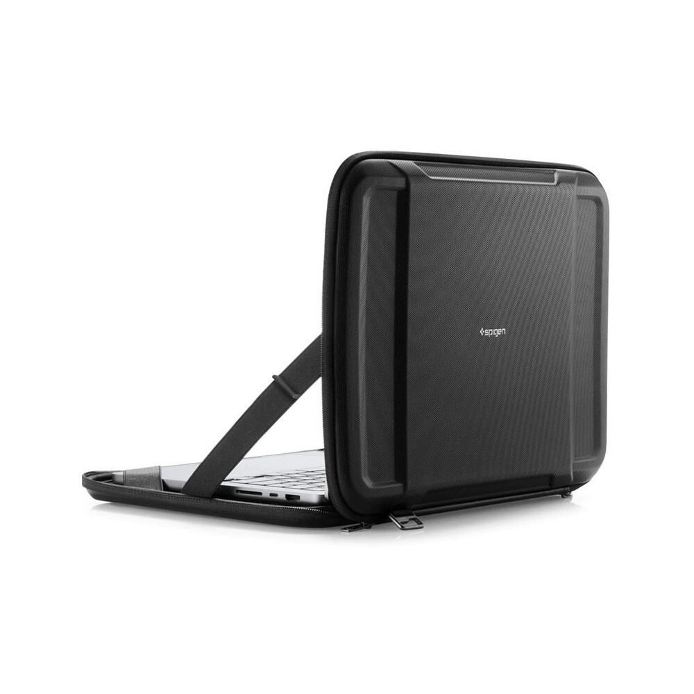 Spigen-Rugged-Armor-Pro-pouzdro-MacBook-Pro-14-M4-2024-M3-2023-M2-2023-M1-2021-cerne