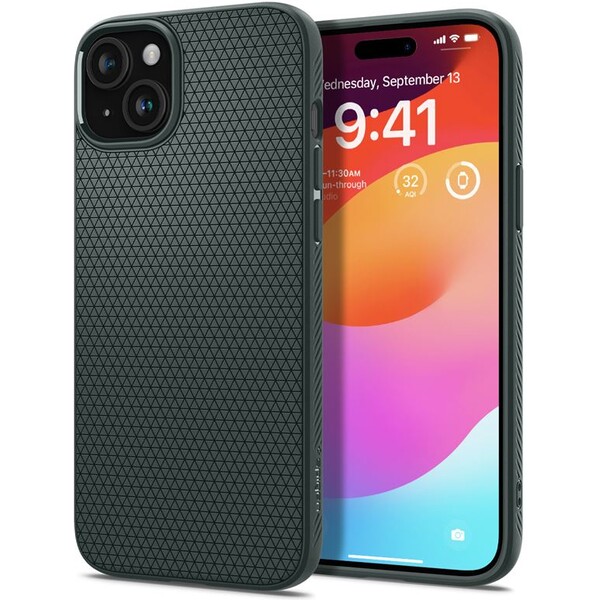 Spigen-Liquid-Air-kryt-iPhone-15-zeleny