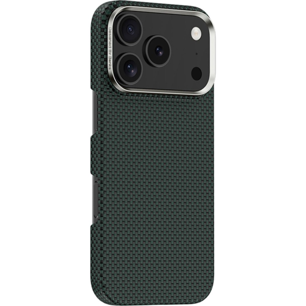 Benks-ArmorTint-Kevlar-MagSafe-kryt-iPhone-17-Pro-Max-PolarLight-Green
