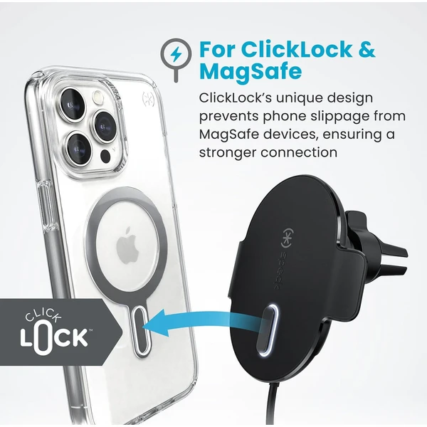 Speck ClickLock Wireless Charging Car Vent Mount MagSafe držák do auta s nabíjením - Držáky - Obrázek GKBB000L01