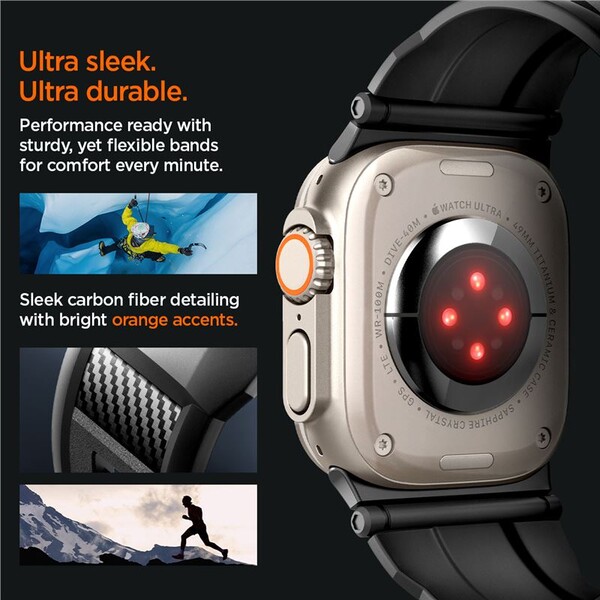 Spigen-Rugged-Ultra-Band-reminek-Apple-Watch-49-46-45-44-42mm-matne-cerny