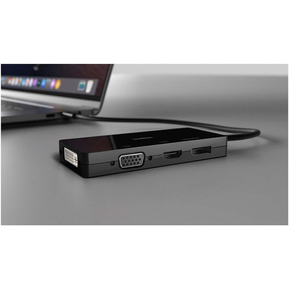 Belkin-USB-C-video-adapter-HDMI-VGA-DVI-DisplayPort-cerny