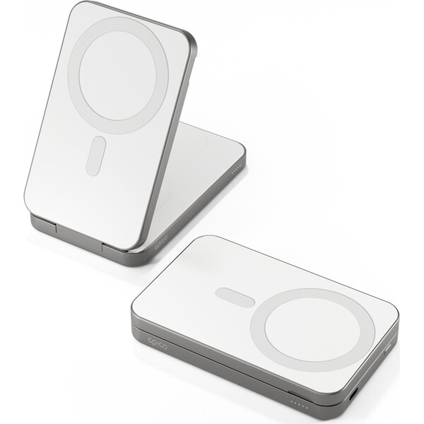 Epico-UltraBase-4v1-Qi2-MagSafe-powerbanka-bezdratova-nabijecka-8000mAh-bila