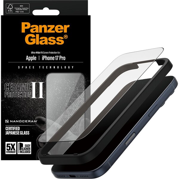 PanzerGlass-Ceramic-II-sklo-Apple-iPhone-17-Pro-s-instalacnim-rameckem