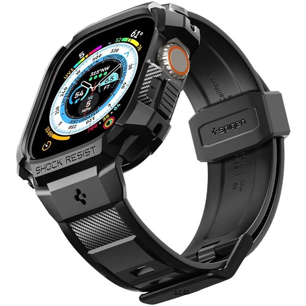 Spigen-Rugged-Armor-Pro-reminek-s-pouzdrem-Apple-Watch-Ultra-3-2-1-49mm-cerny