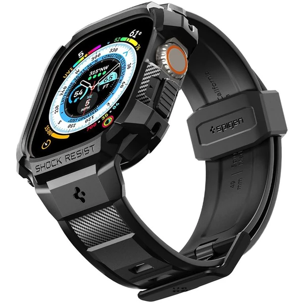 Spigen Rugged Armor Pro řemínek s pouzdrem Apple Watch Ultra 49mm černý - Pouzdra - Hlavní obrázek