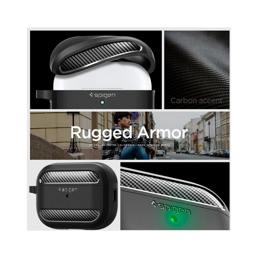 Spigen-Rugged-Armor-pouzdro-pro-AirPods-Pro-2-cerne