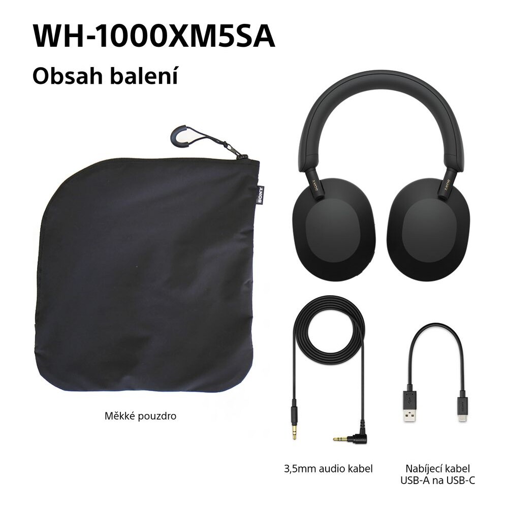 Sony-WH-1000XM5-bezdratova-sluchatka-Soft-Case-cerna