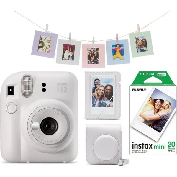Fujifilm Instax Mini 12 bílý + Mini 12 ACC kit + 2x10 film - Fotoaparáty - Hlavní obrázek