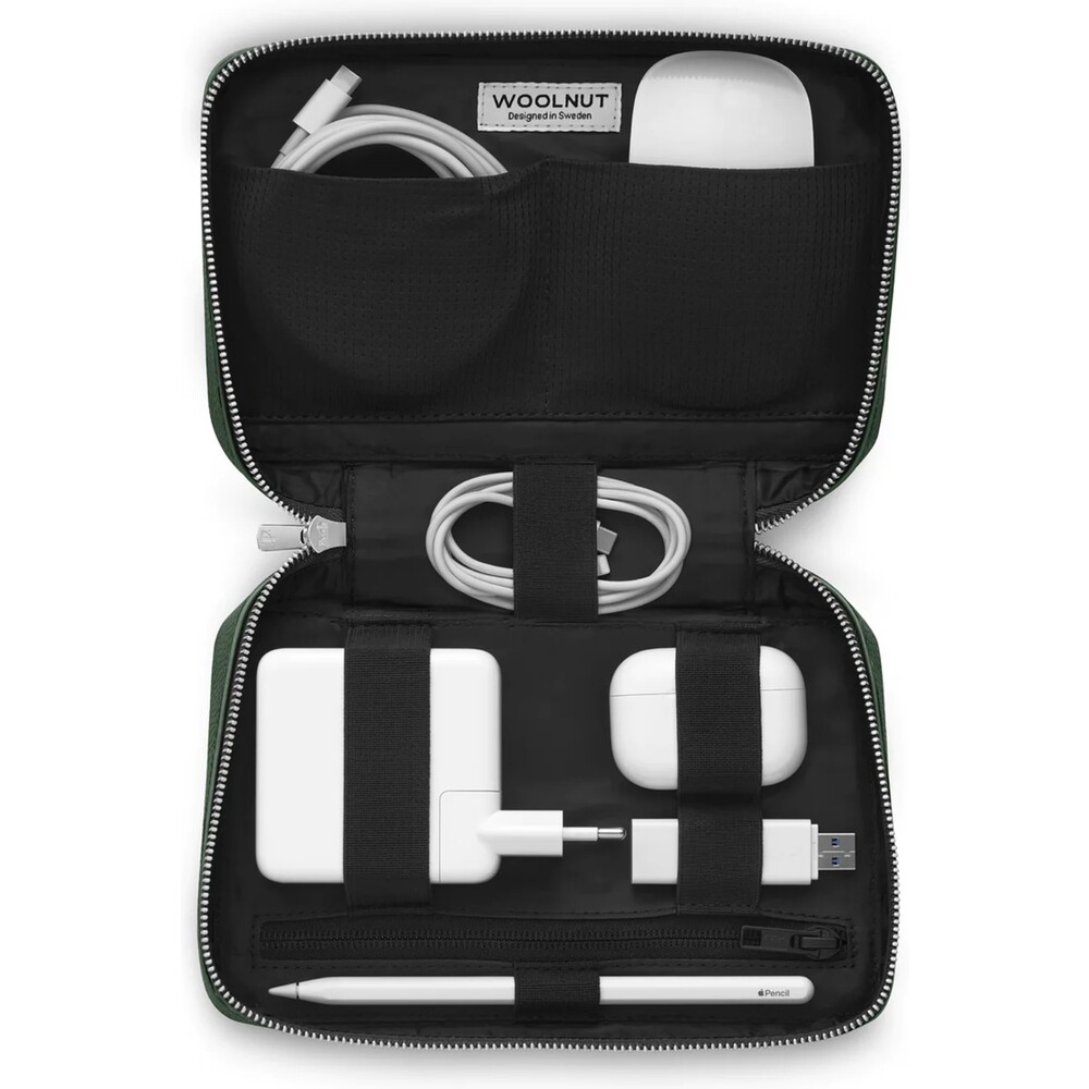 Woolnut-kozeny-Tech-Organizer-tmave-zeleny