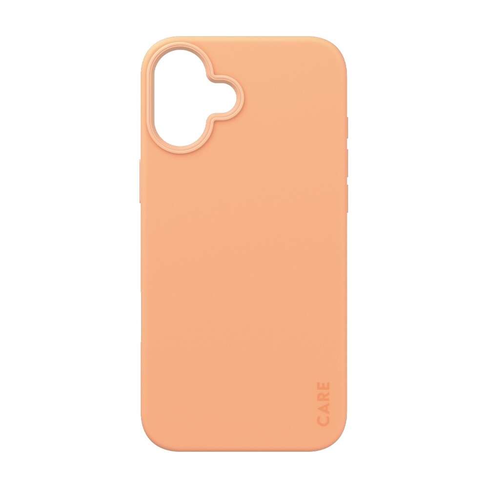 PanzerGlass-CARE-kryt-Apple-iPhone-16-Plus-MagSafe-Fearlessly-broskvovy