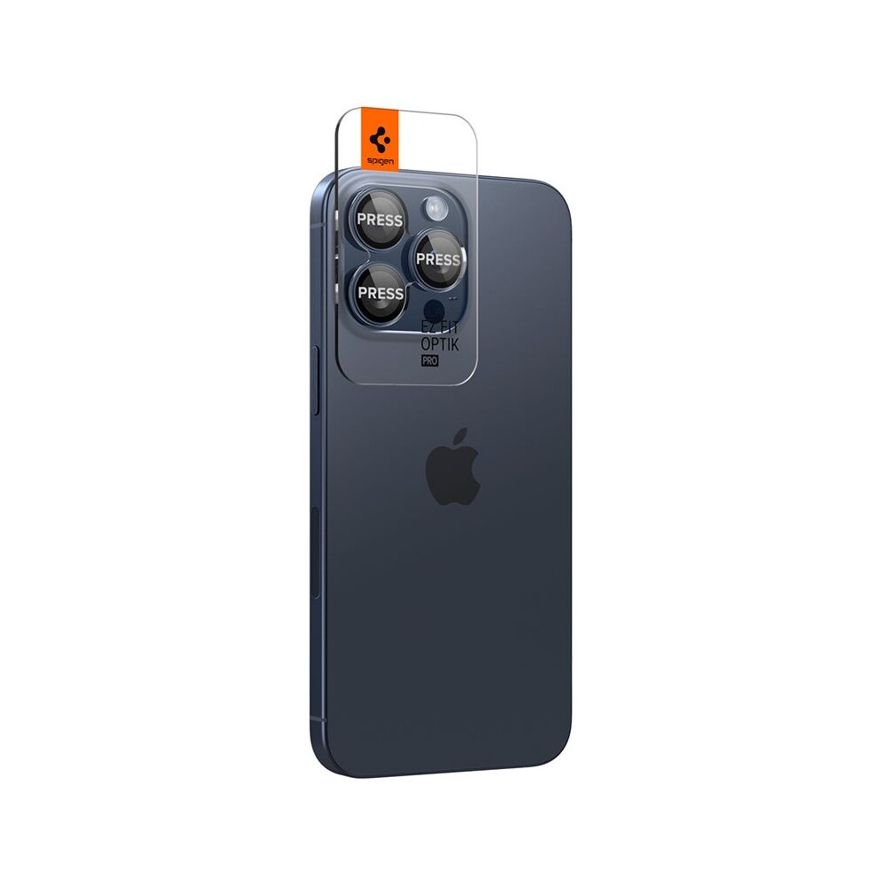 Spigen-Glass-tR-EZ-Fit-Optik-Pro-2-Pack-sada-skel-iPhone-17-15-Pro-17-15-Pro-Max-modry-titan