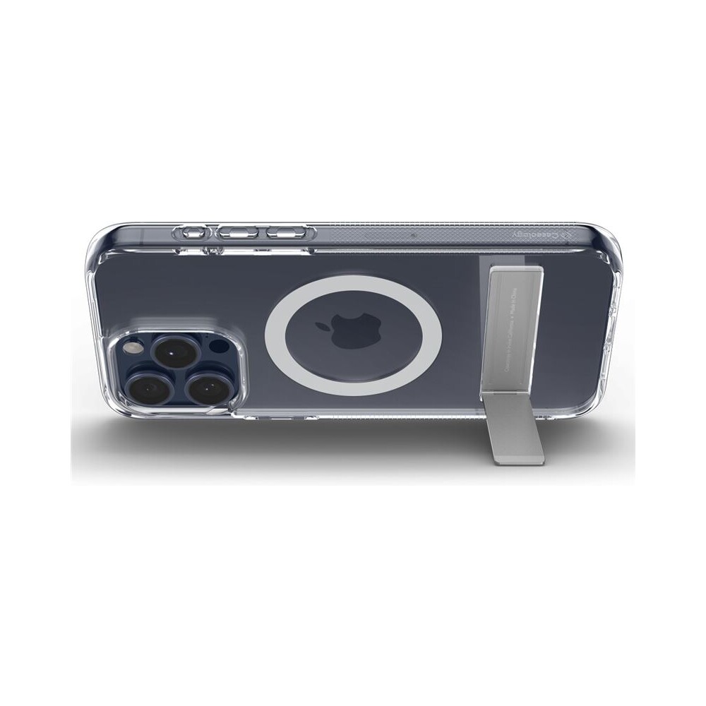 Spigen-Caseology-Capella-kryt-se-stojankem-s-MagFit-iPhone-15-Pro-Max-ciry-bily