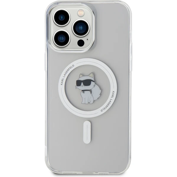 Karl Lagerfeld IML Choupette MagSafe Kryt iPhone 15 Pro Max čirý - Pouzdra - Obrázek H3X4000701