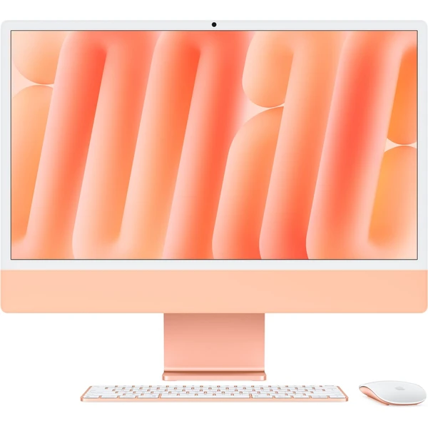CTO Apple iMac 24" (2024) 10CPU NANO / 512GB / Mouse / 24GB / oranžová / CZ NUM Touch ID KLV / 1Gbps - All-in-one - Hlavní obrázek