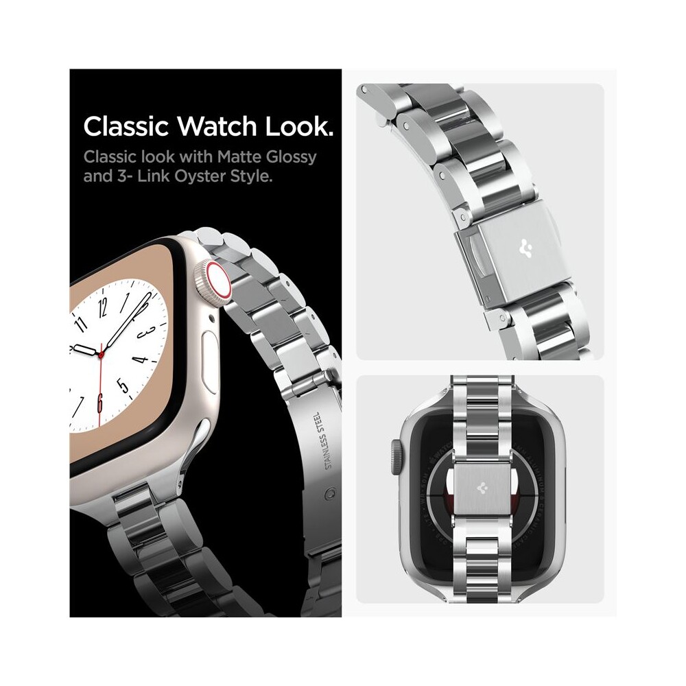 Spigen-Modern-Fit-316L-reminek-Apple-Watch-42-41-40-38mm-stribrny