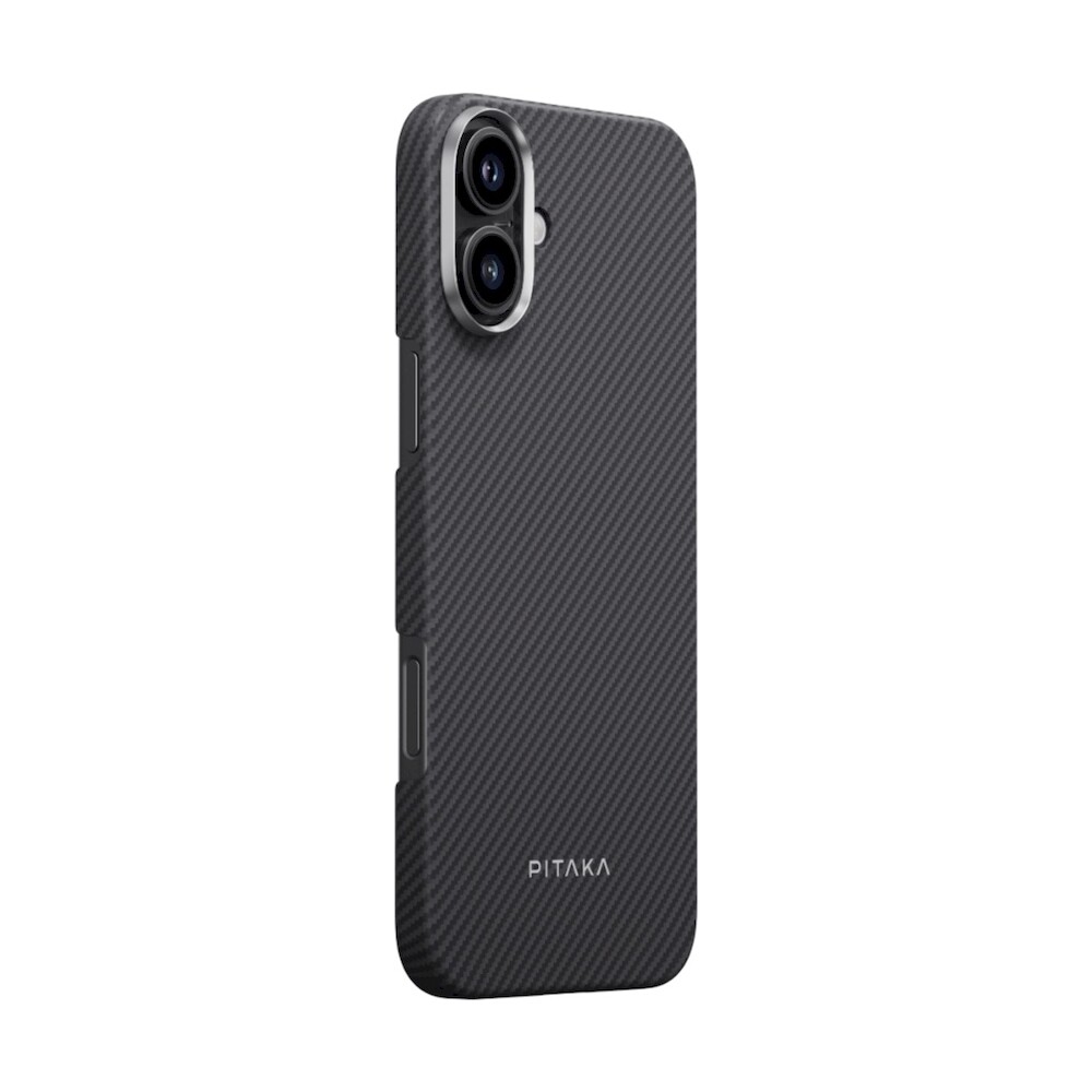 Pitaka-MagEZ-Case-5-MagSafe-kryt-iPhone-16-Plus-Black-Grey-Twill