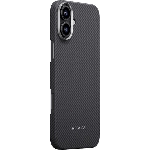 Pitaka-MagEZ-Case-5-MagSafe-kryt-iPhone-16-Plus-Black-Grey-Twill