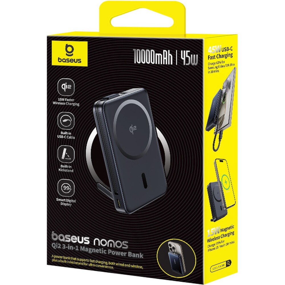 Baseus-Nomos-Qi2-powerbanka-10000mAh-45W-s-kabelem-USB-C-cerna