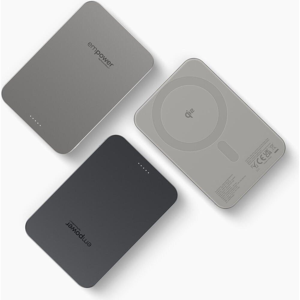 PanzerGlass-empower-bezdratova-Qi2-powerbanka-5000-mAh-MagSafe-seda