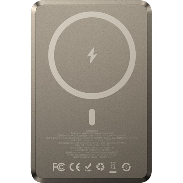 Benks-ArmorGo-PowerBank-600D-Aramid-MagSafe-powerbanka-5000mAh-DawnLight-Gold