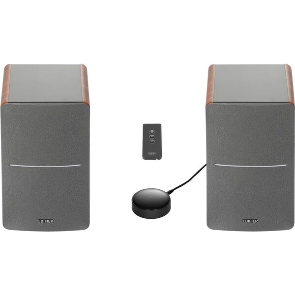 EDIFIER-R1280T-regalove-reproduktory-a-WiiM-Mini-Smart-Wi-Fi-Audio-Streamer