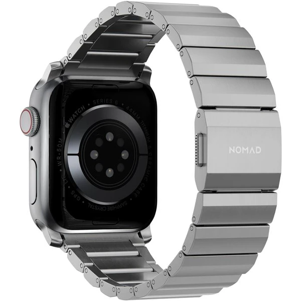 Nomad Titanium Band řemínek Apple Watch 49/45/44/42 mm stříbrný  - Řemínky - Obrázek HCPGF00101