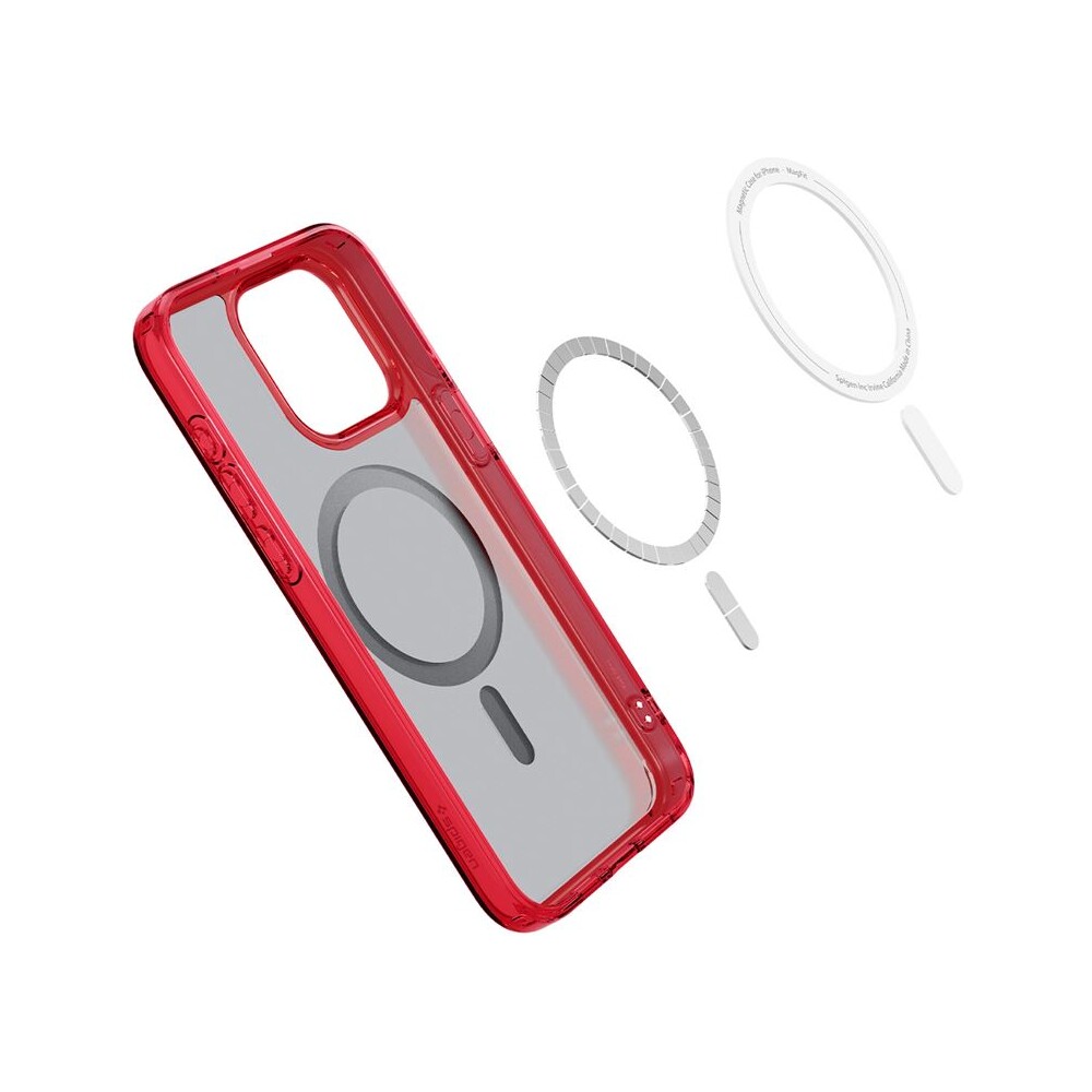Spigen-Ultra-Hybrid-MagFit-kryt-iPhone-15-Pro-cerveny