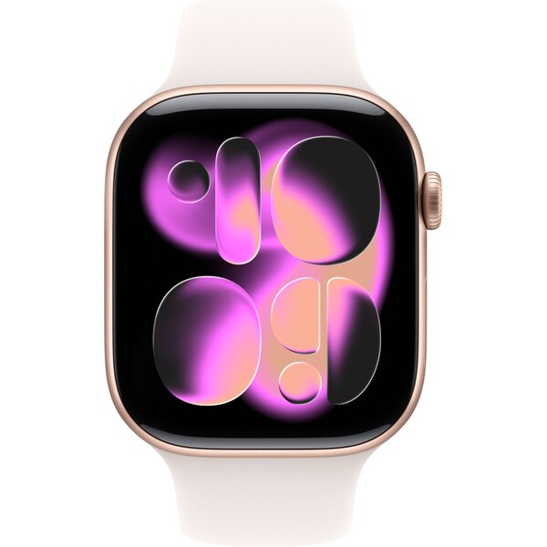 Apple-Watch-Series-11-42mm-Ruzove-zlaty-hlinik-se-svetle-rumenym-sportovnim-reminkem-S-M