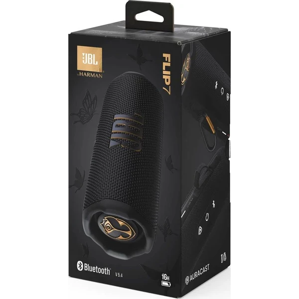 JBL Flip 7 Tomorrowland Edition černý/zlatý - Reproduktory - Obrázek HQ2E000K01