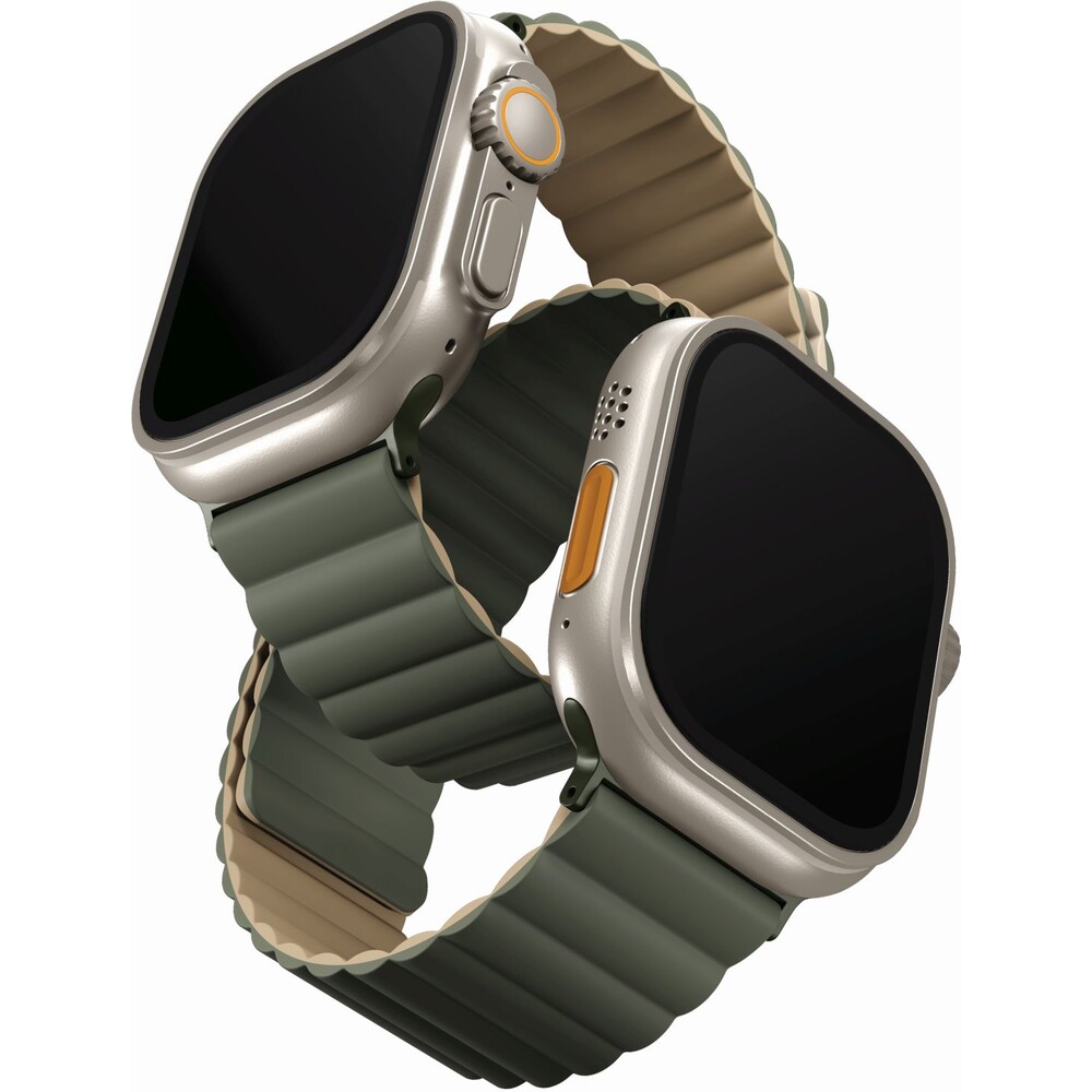 UNIQ-Revix-oboustranny-reminek-pro-Apple-Watch-49-46-45-44-42mm-Moss-zeleny-bezovy-