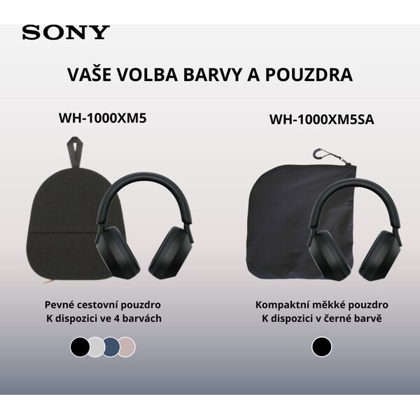 Sony-WH-1000XM5-bezdratova-sluchatka-Soft-Case-cerna