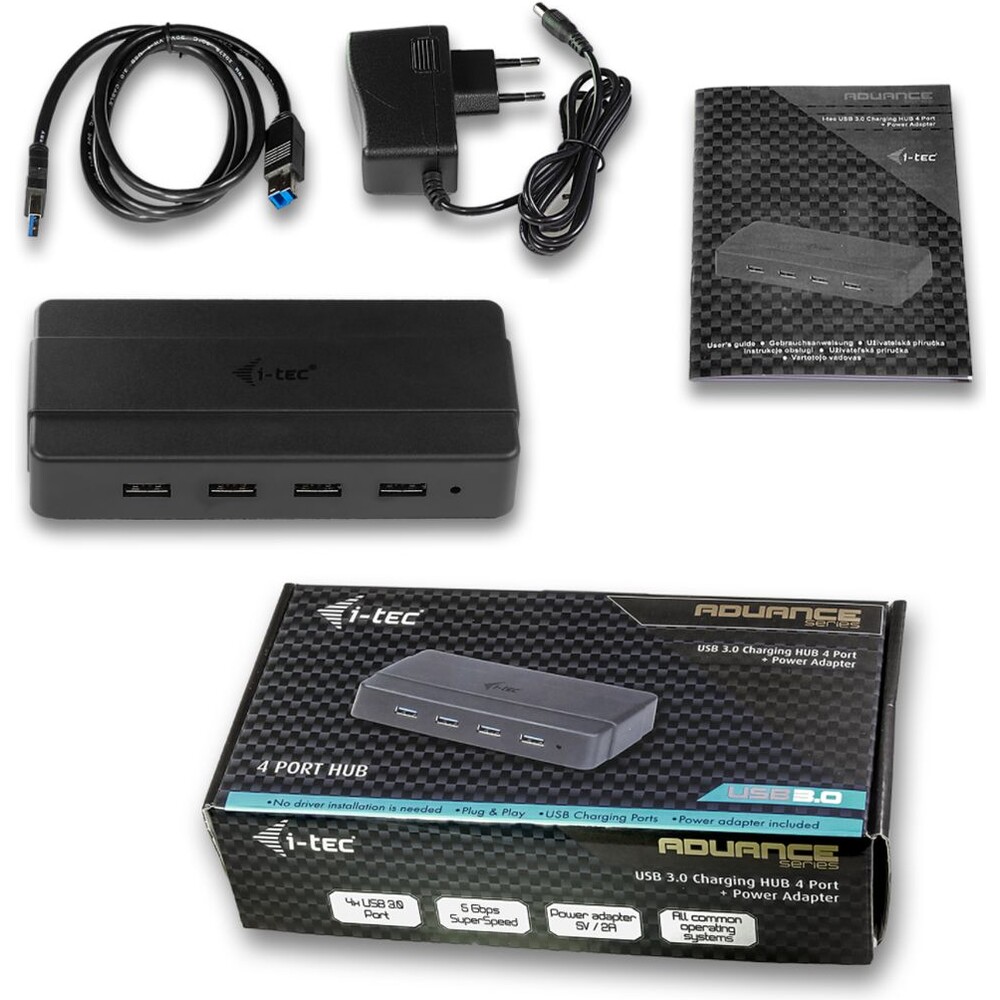i-tec-USB-3-0-Charging-HUB-4port-with-Power-Adapter