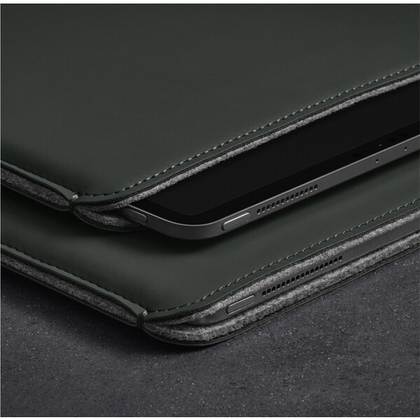 Woolnut-Matte-PU-Sleeve-pouzdro-pro-iPad-Pro-11-iPad-Air-11-tmave-zelene