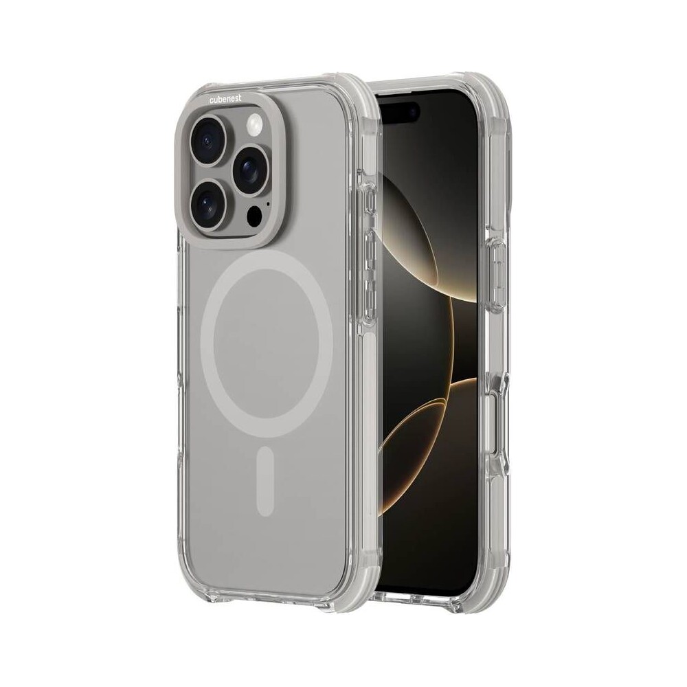Cubenest-MagPro-Strong-Guard-kryt-iPhone-16-Pro-prirodni-titan