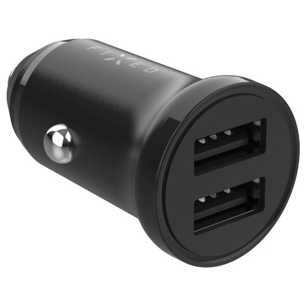 FIXED-set-autonabijecky-s-2xUSB-vystupem-a-USB-Lightning-kabelem-1-metr-Mfi-15W-cerny