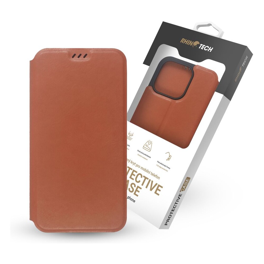 RhinoTech-flipove-pouzdro-Eco-Case-pro-Apple-iPhone-14-Pro-hnede