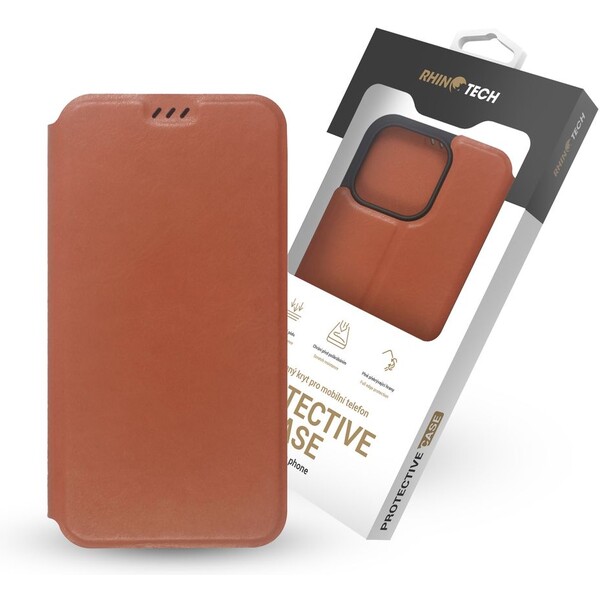 RhinoTech-flipove-pouzdro-Eco-Case-pro-Apple-iPhone-14-Pro-hnede