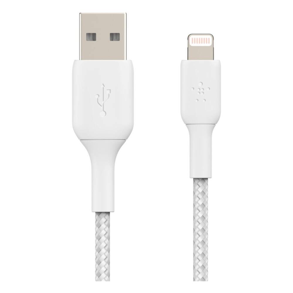 Belkin-BOOST-Charge-Braided-Lightning-USB-A-napajeci-kabel-3m-bily