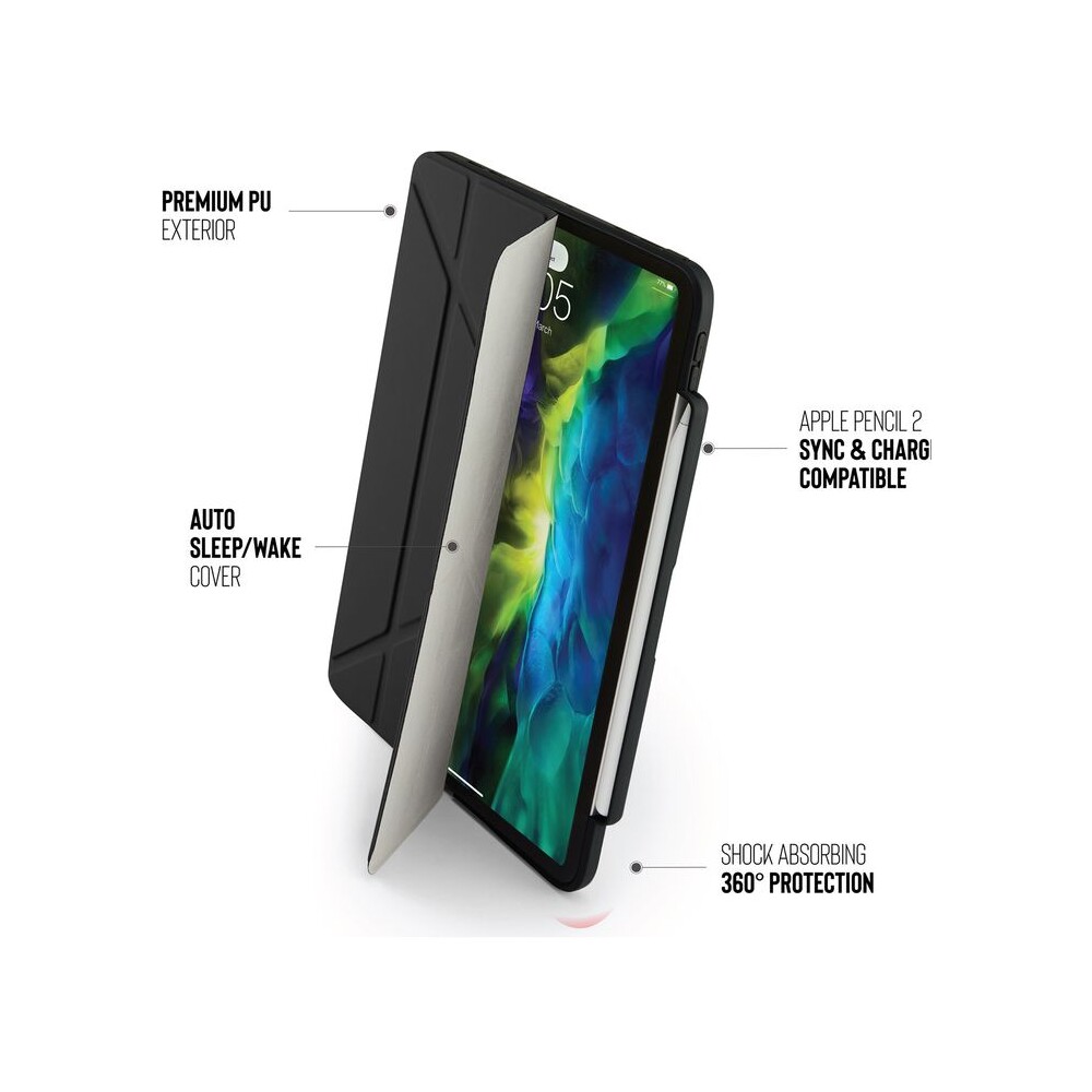 Pipetto-Origami-Pencil-pouzdro-Apple-iPad-Pro-11-cerne