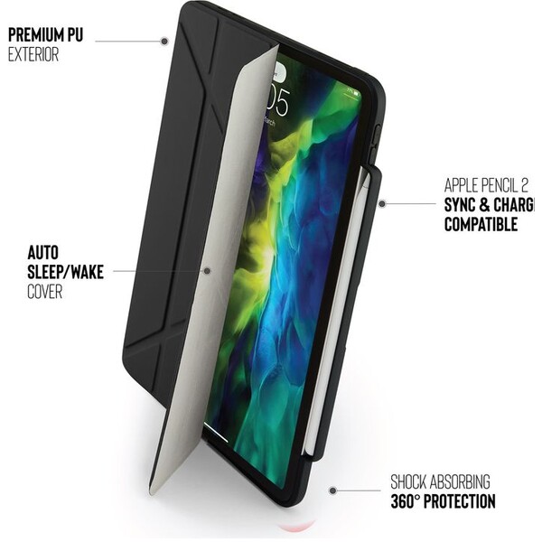 Pipetto-Origami-Pencil-pouzdro-Apple-iPad-Pro-11-cerne