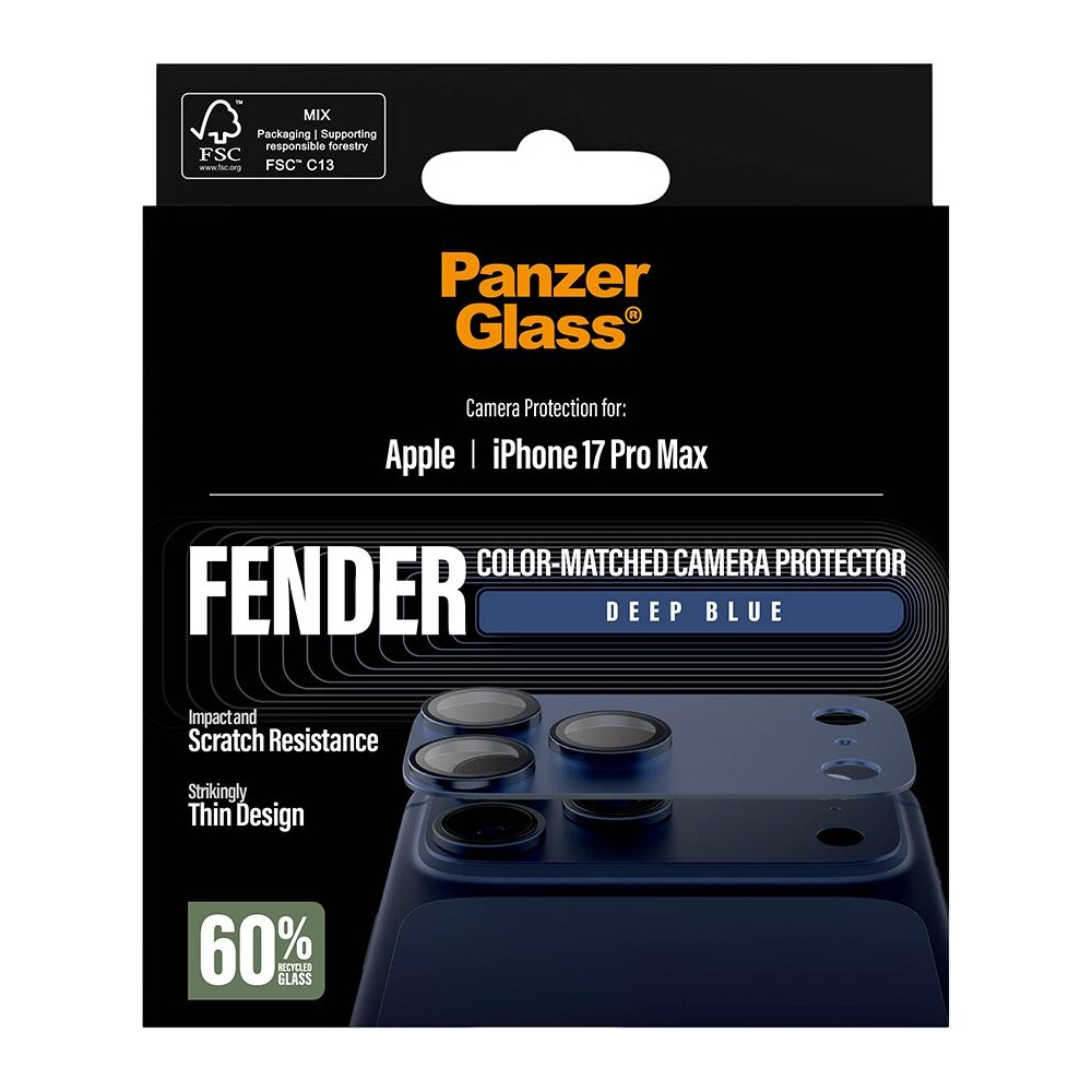 PanzerGlass-FENDER-hlinikova-ochrana-fotoaparatu-Apple-iPhone-17-Pro-Max-tmave-modra