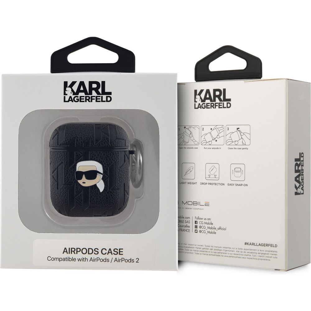 Karl-Lagerfeld-PU-Embossed-Karl-Head-pouzdro-pro-AirPods-1-2-cerne