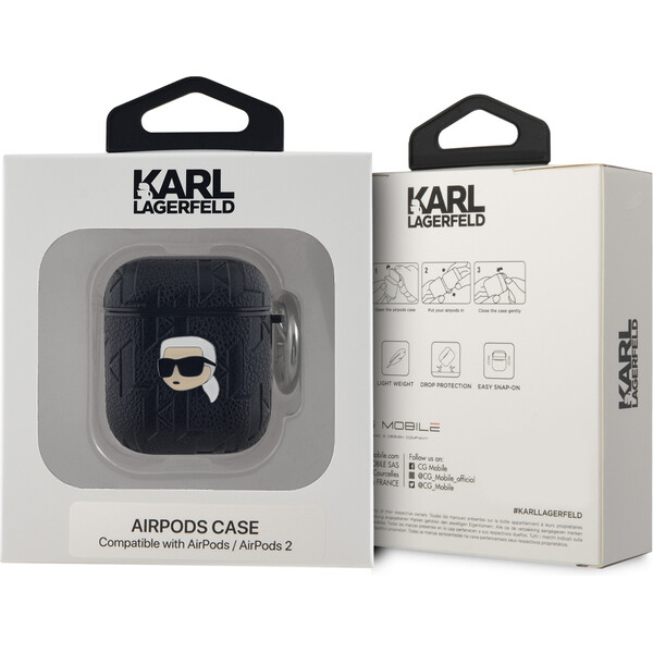 Karl-Lagerfeld-PU-Embossed-Karl-Head-pouzdro-pro-AirPods-1-2-cerne