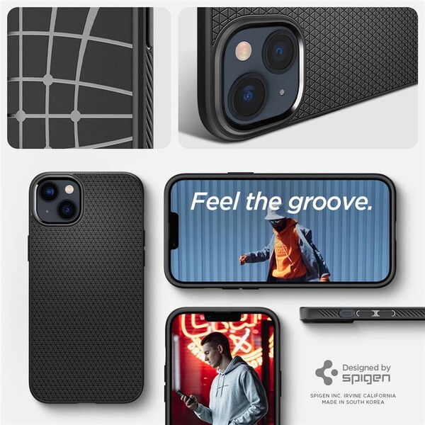 Spigen-Liquid-Air-kryt-iPhone-14-cerny