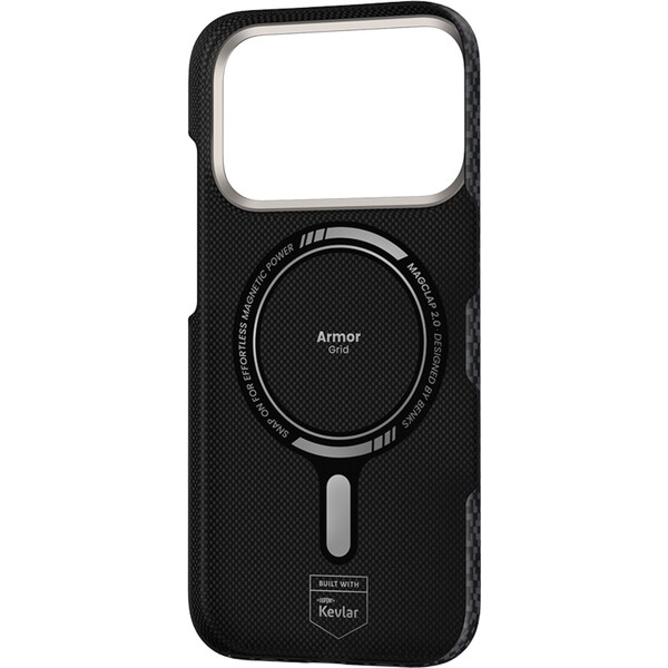 Benks-ArmorGrid-ArmorAir-Kevlar-MagSafe-kryt-iPhone-17-Pro-Obsidian-Black